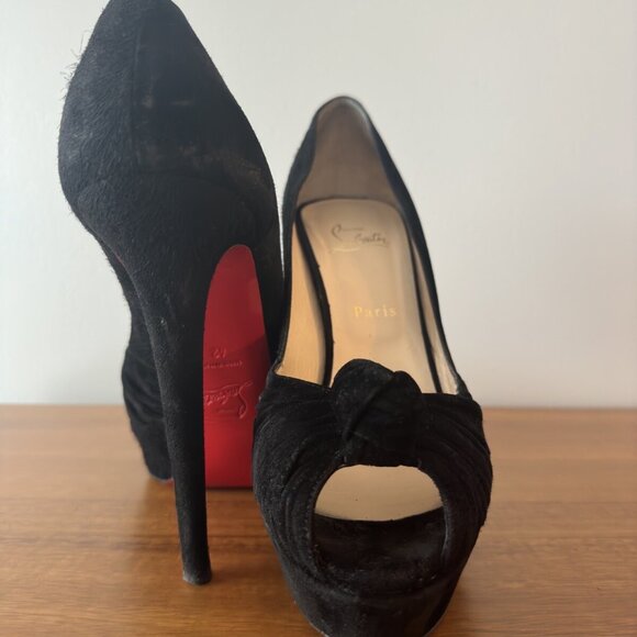 Christian Louboutin Greissimo Pump Black Suede - Picture 8 of 9